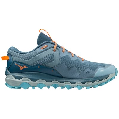 Zapatillas Para Correr Mizuno WAVE Mujin 9 Hombre - Verdes Azules / Azules / Naranjas Claro - Chile